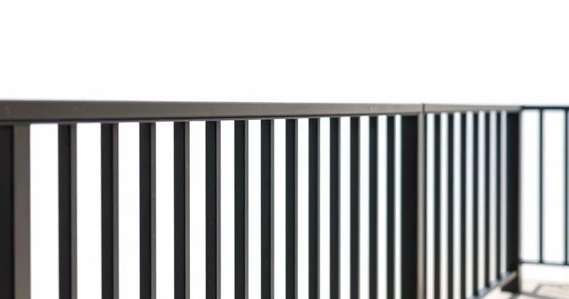 Guarda corpo aluminio preto